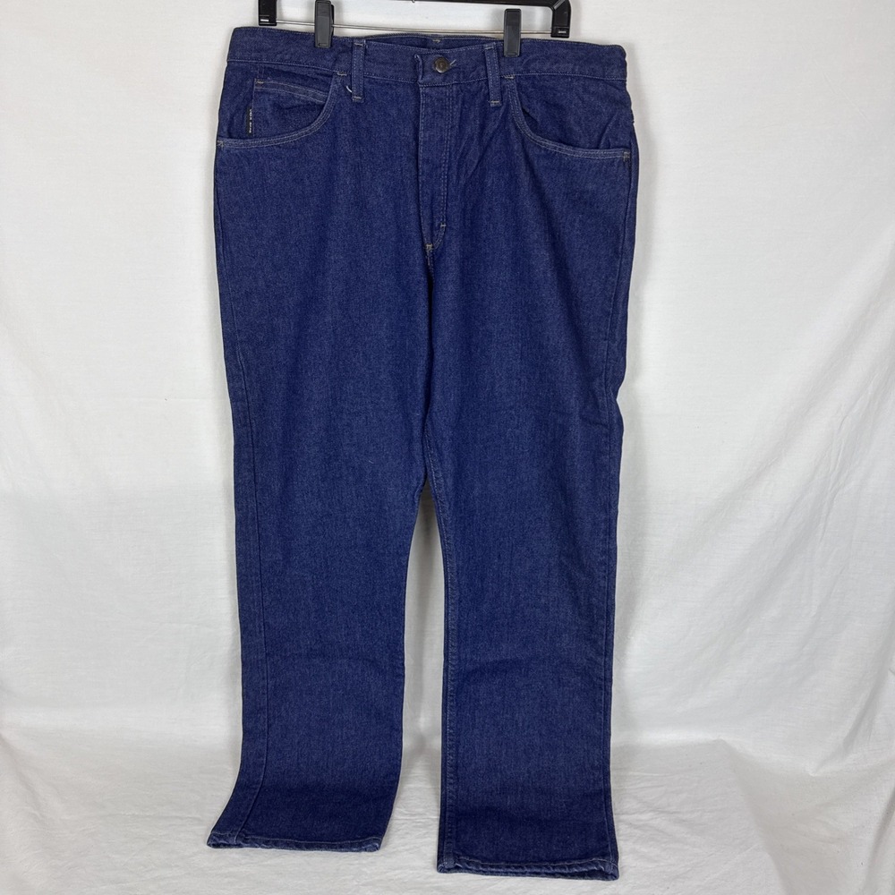 Bulwark FR Men's Straight Blue Jeans Cat 2 2112 Work Size 36X32 NEW